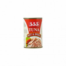 555 Tuna Flakes Hot & Spicy 155gm 