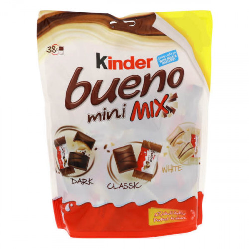 Kinder Bueno Mini Mix Chocolates 250gm  Kinder Bueno Mini Mix Chocolates 250gm
