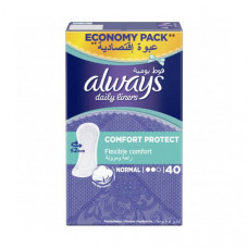 Always Daily Liners Comfort Protect Normal 40 Pads 