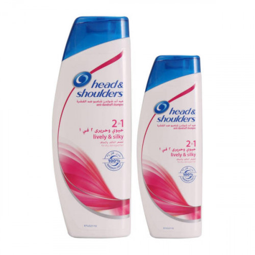 Head & Shoulders Anti-dandruff Shampoo Lively & Silky 400ml + 200ml  Head & Shoulders Anti-dandruff Shampoo Lively & Silky 400ml + 200ml
