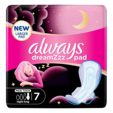 Always Dreamzz Cotton Soft Maxi Thick Night Long 7 Pads 