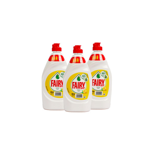 FAIRY LEMON DISHWASHING LIQUID 3 X 400 ML
