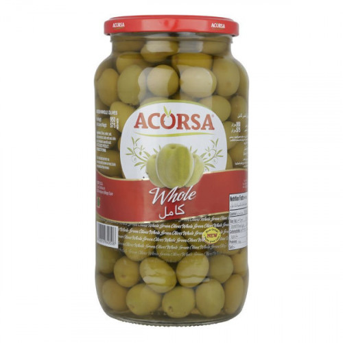 Acorsa Green Whole Olives 575gm  Acorsa Green Whole Olives 575gm