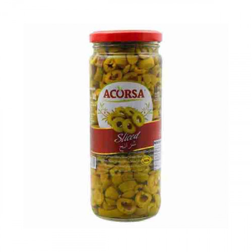 Acorsa Green Olives Sliced 230gm  Acorsa Green Olives Sliced 230gm