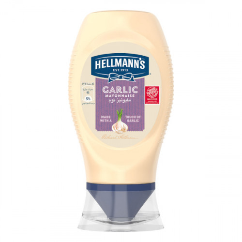 Hellmann's Garlic Mayonnaise 235gm  Hellmann's Garlic Mayonnaise 235gm