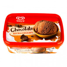 Wall's Rich & Creamy Ice Cream Chocolate 1Ltr 