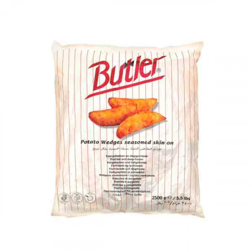 Butler Seasoned Potato Wedges 2.5Kg  Butler Seasoned Potato Wedges 2.5Kg