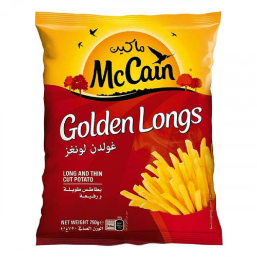 Mccain Golden Longs Thin Cut Potato 750gm  Mccain Golden Longs Thin Cut Potato 750gm