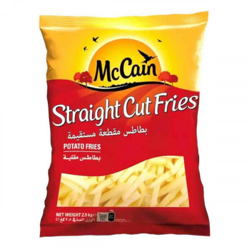 McCain Straight Cut Fries Potato Fries 2.5Kg  McCain Straight Cut Fries Potato Fries 2.5Kg