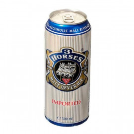 Three Horse Malt Beverage Can 500ml