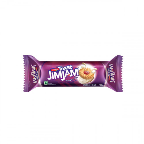 Britannia Treat Jimjam Biscuits 100gm  Britannia Treat Jimjam Biscuits 100gm