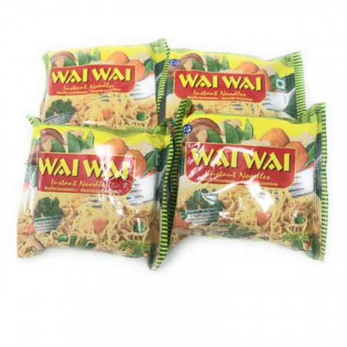 WAI WAI CHICKEN FLAVOUR NOODLES 75GMX5S
