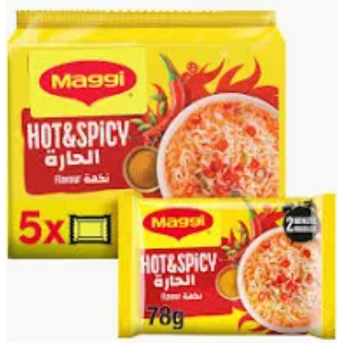 NESTLE MAGGI 2MIN HOT SPICY 5SX78GM