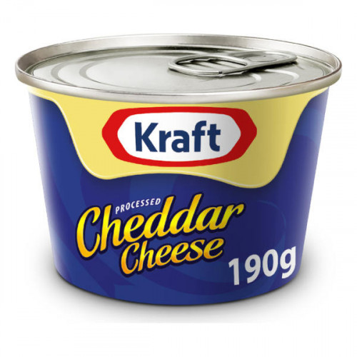 Kraft Processed Cheddar Cheese 190gm  Kraft Processed Cheddar Cheese 190gm