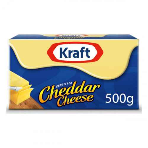 Kraft Processed Cheddar Cheese 500gm  Kraft Processed Cheddar Cheese 500gm